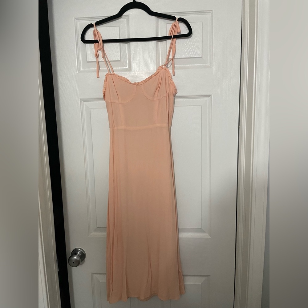 Pink spaghetti strap dress